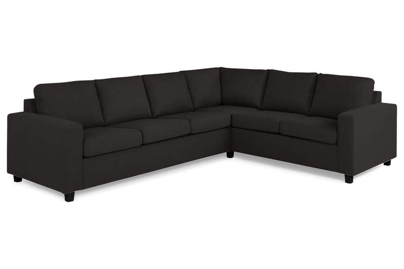 Crazy 5-seters Vendbar L-formet Large Hjørnesofa i Stoff - Antrasitt - Møbler - Sofaer - Hjørnesofaer