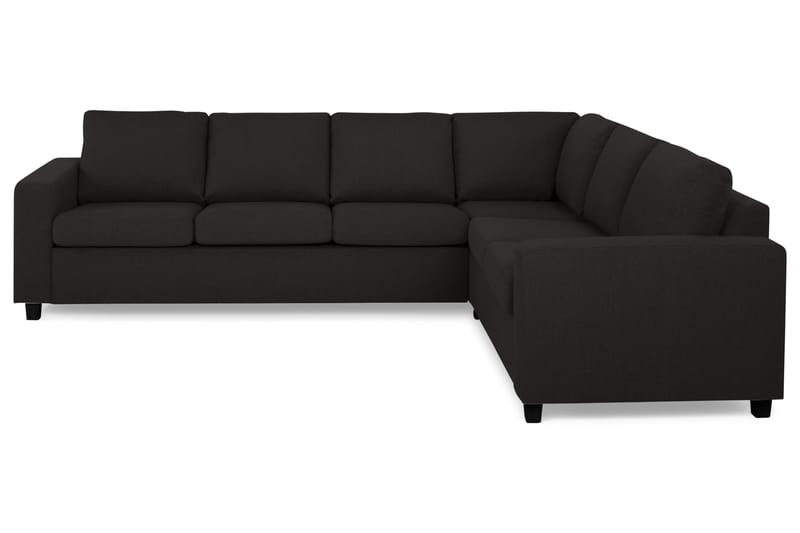 Crazy 5-seters Vendbar L-formet Large Hjørnesofa i Stoff - Antrasitt - Møbler - Sofaer - Hjørnesofaer
