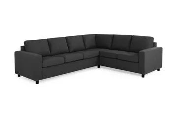 Crazy 5-seters Vendbar L-formet Large Hjørnesofa i Stoff - Antrasitt - Møbler - Sofaer - Hjørnesofaer