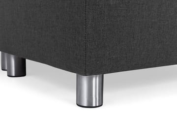 Crazy 5-seters Vendbar L-formet Large Hjørnesofa i Stoff - Antrasitt - Møbler - Sofaer - Hjørnesofaer