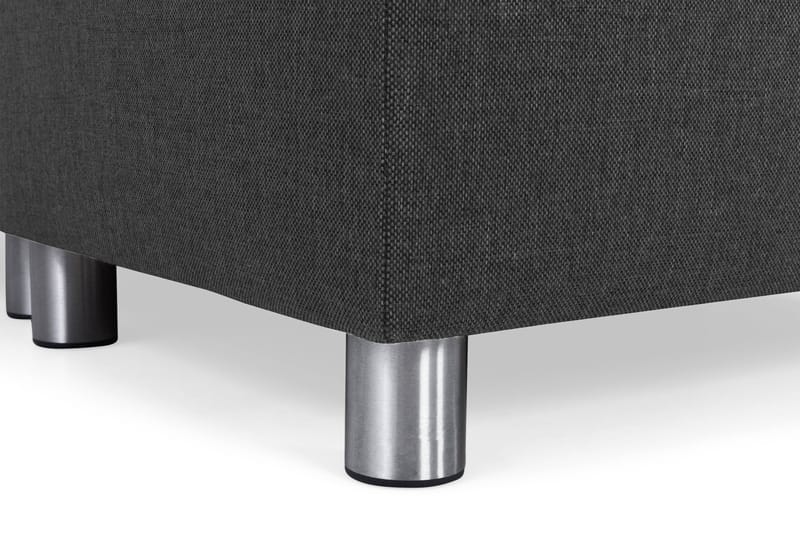 Crazy 5-seters Vendbar L-formet Large Hjørnesofa i Stoff - Antrasitt - Møbler - Sofaer - Hjørnesofaer