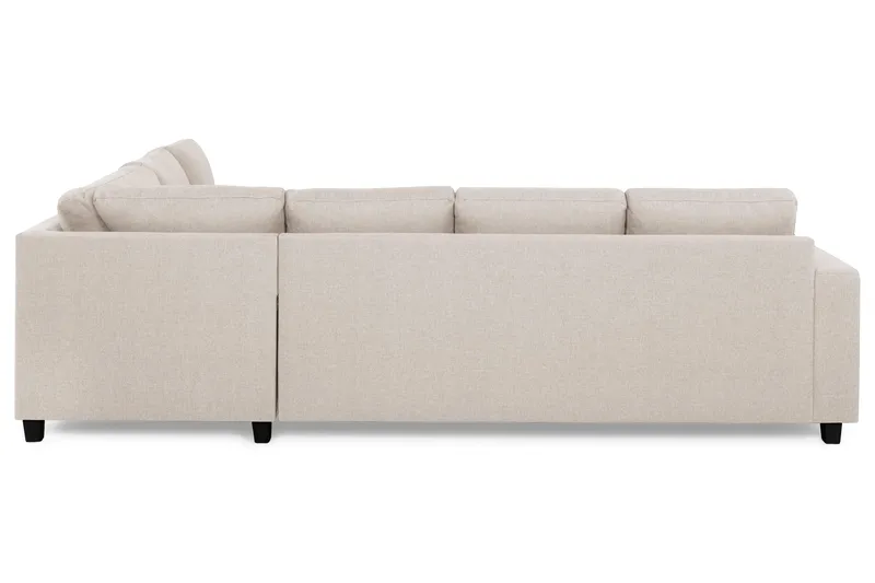 Crazy 5-seters Vendbar L-formet Large Hjørnesofa i Stoff - Beige - Møbler - Sofaer - Hjørnesofaer