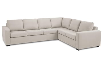 Crazy 5-seters Vendbar L-formet Large Hjørnesofa i Stoff - Beige - Møbler - Sofaer - Hjørnesofaer