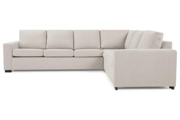 Crazy 5-seters Vendbar L-formet Large Hjørnesofa i Stoff - Beige - Møbler - Sofaer - Hjørnesofaer