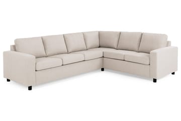 Crazy 5-seters Vendbar L-formet Large Hjørnesofa i Stoff - Beige - Møbler - Sofaer - Hjørnesofaer