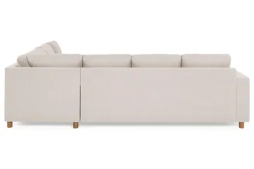 Crazy 5-seters Vendbar L-formet Large Hjørnesofa i Stoff - Beige - Møbler - Sofaer - Hjørnesofaer