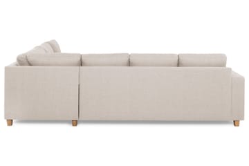 Crazy 5-seters Vendbar L-formet Large Hjørnesofa i Stoff - Beige - Møbler - Sofaer - Hjørnesofaer