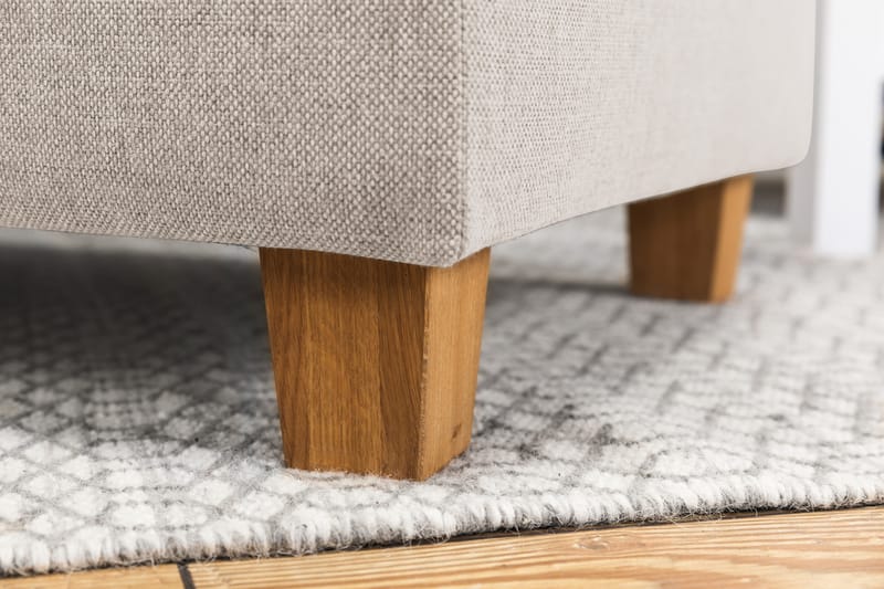 Crazy 5-seters Vendbar L-formet Large Hjørnesofa i Stoff - Beige - Møbler - Sofaer - Hjørnesofaer