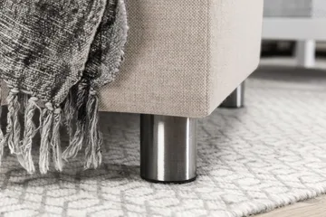 Crazy 5-seters Vendbar L-formet Large Hjørnesofa i Stoff - Beige - Møbler - Sofaer - Hjørnesofaer