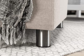 Crazy 5-seters Vendbar L-formet Large Hjørnesofa i Stoff - Beige - Møbler - Sofaer - Hjørnesofaer