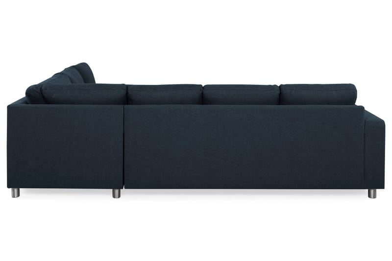 Crazy 5-seters Vendbar L-formet Large Hjørnesofa i Stoff - Blå - Møbler - Sofaer - Hjørnesofaer