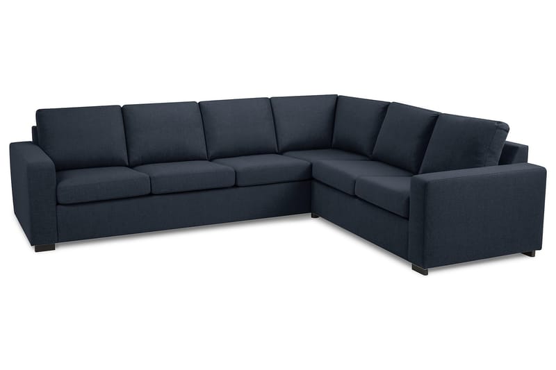 Crazy 5-seters Vendbar L-formet Large Hjørnesofa i Stoff - Blå - Møbler - Sofaer - Hjørnesofaer