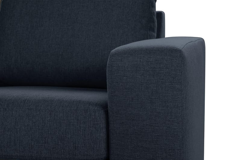 Crazy 5-seters Vendbar L-formet Large Hjørnesofa i Stoff - Blå - Møbler - Sofaer - Hjørnesofaer