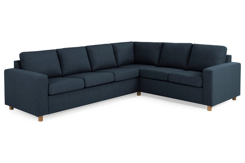 Crazy 5-seters Vendbar L-formet Large Hjørnesofa i Stoff - Blå - Møbler - Sofaer - Hjørnesofaer