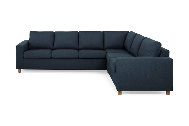 Crazy 5-seters Vendbar L-formet Large Hjørnesofa i Stoff - Blå - Møbler - Sofaer - Hjørnesofaer
