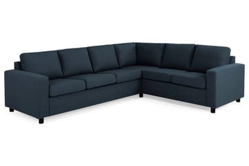 Crazy 5-seters Vendbar L-formet Large Hjørnesofa i Stoff - Blå - Møbler - Sofaer - Hjørnesofaer