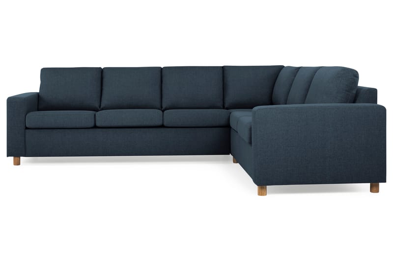 Crazy 5-seters Vendbar L-formet Large Hjørnesofa i Stoff - Blå - Møbler - Sofaer - Hjørnesofaer