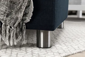 Crazy 5-seters Vendbar L-formet Large Hjørnesofa i Stoff - Blå - Møbler - Sofaer - Hjørnesofaer