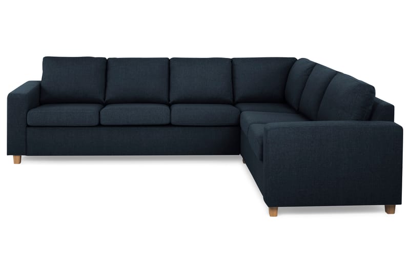 Crazy 5-seters Vendbar L-formet Large Hjørnesofa i Stoff - Blå - Møbler - Sofaer - Hjørnesofaer