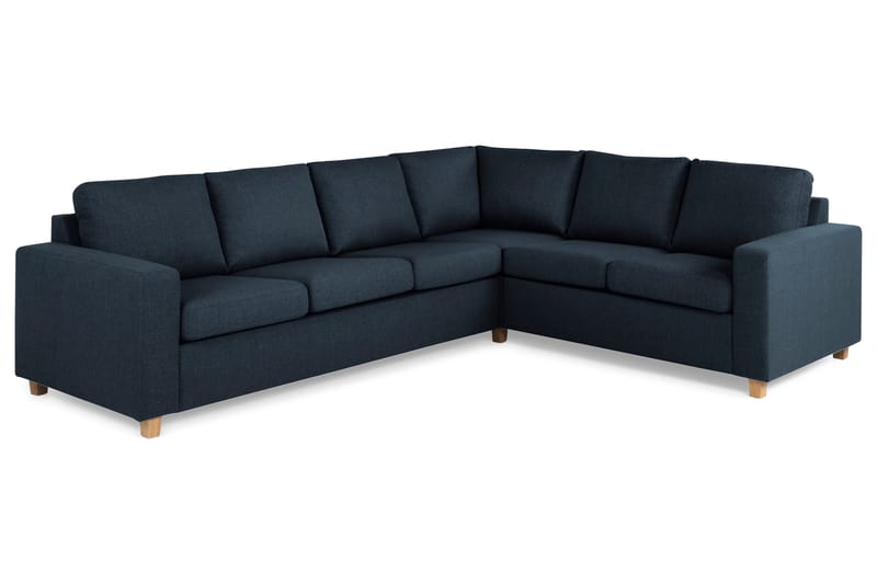 Crazy 5-seters Vendbar L-formet Large Hjørnesofa i Stoff - Blå - Møbler - Sofaer - Hjørnesofaer