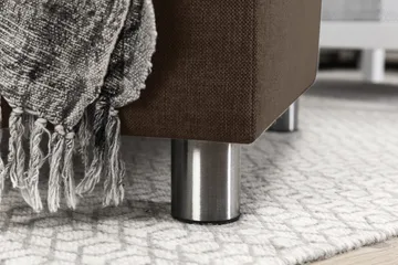 Crazy 5-seters Vendbar L-formet Large Hjørnesofa i Stoff - Brun - Møbler - Sofaer - Hjørnesofaer
