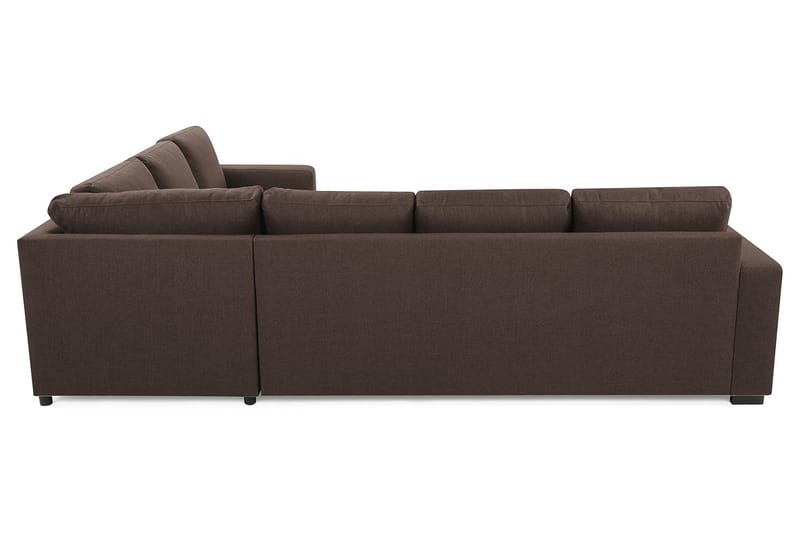 Crazy 5-seters Vendbar L-formet Large Hjørnesofa i Stoff - Brun - Møbler - Sofaer - Hjørnesofaer
