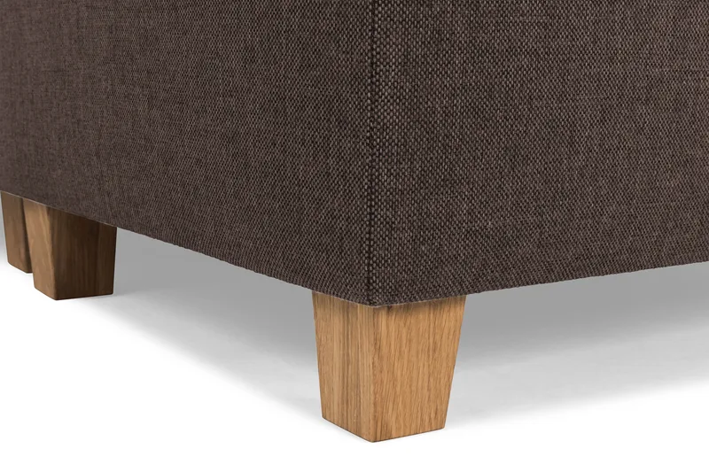 Crazy 5-seters Vendbar L-formet Large Hjørnesofa i Stoff - Brun - Møbler - Sofaer - Hjørnesofaer