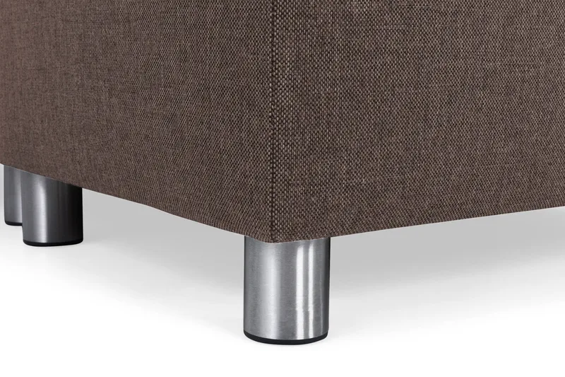 Crazy 5-seters Vendbar L-formet Large Hjørnesofa i Stoff - Brun - Møbler - Sofaer - Hjørnesofaer