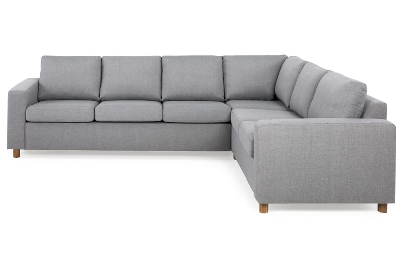 Crazy 5-seters Vendbar L-formet Large Hjørnesofa i Stoff - Grå - Møbler - Sofaer - Hjørnesofaer