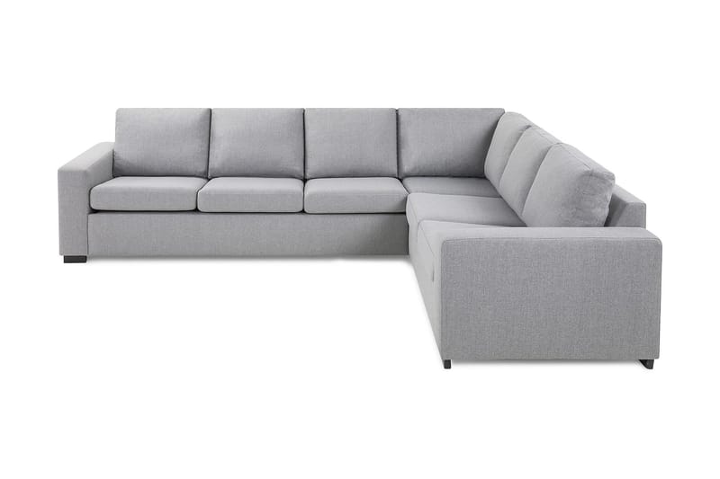 Crazy 5-seters Vendbar L-formet Large Hjørnesofa i Stoff - Grå - Møbler - Sofaer - Hjørnesofaer