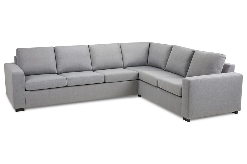 Crazy 5-seters Vendbar L-formet Large Hjørnesofa i Stoff - Grå - Møbler - Sofaer - Hjørnesofaer