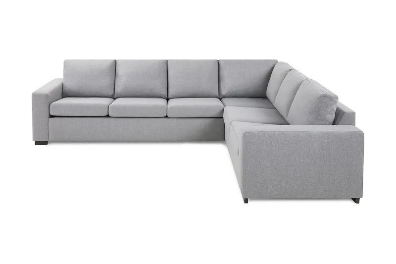 Crazy 5-seters Vendbar L-formet Large Hjørnesofa i Stoff, Grå