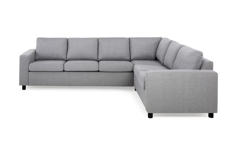 Crazy 5-seters Vendbar L-formet Large Hjørnesofa i Stoff - Grå - Møbler - Sofaer - Hjørnesofaer