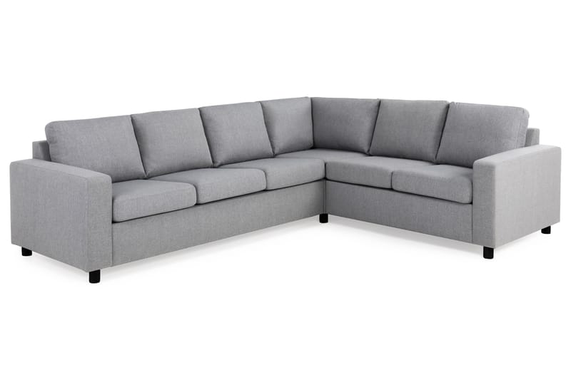 Crazy 5-seters Vendbar L-formet Large Hjørnesofa i Stoff - Grå - Møbler - Sofaer - Hjørnesofaer