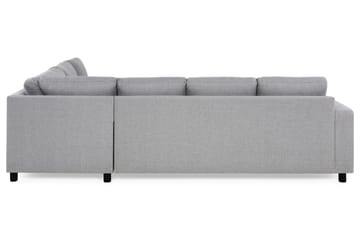 Crazy 5-seters Vendbar L-formet Large Hjørnesofa i Stoff - Grå - Møbler - Sofaer - Hjørnesofaer