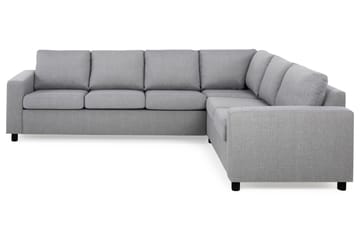 Crazy 5-seters Vendbar L-formet Large Hjørnesofa i Stoff - Grå - Møbler - Sofaer - Hjørnesofaer