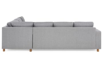 Crazy 5-seters Vendbar L-formet Large Hjørnesofa i Stoff - Grå - Møbler - Sofaer - Hjørnesofaer