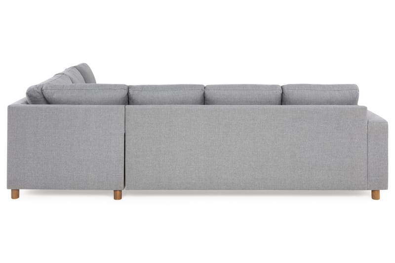 Crazy 5-seters Vendbar L-formet Large Hjørnesofa i Stoff - Grå - Møbler - Sofaer - Hjørnesofaer