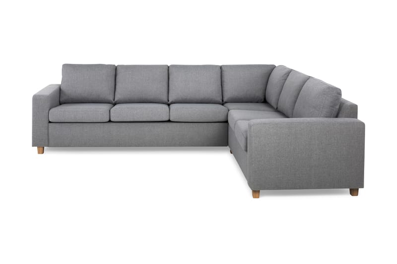 Crazy 5-seters Vendbar L-formet Large Hjørnesofa i Stoff - Grå - Møbler - Sofaer - Hjørnesofaer