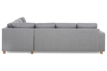 Crazy 5-seters Vendbar L-formet Large Hjørnesofa i Stoff - Grå - Møbler - Sofaer - Hjørnesofaer