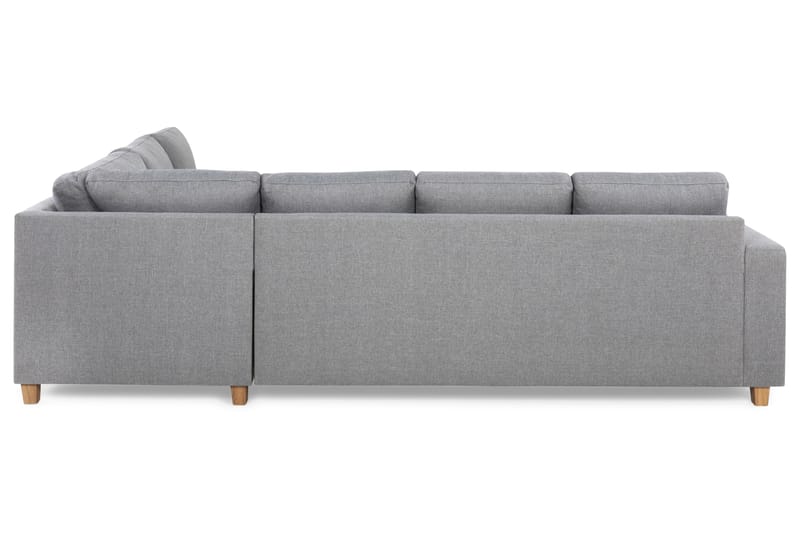 Crazy 5-seters Vendbar L-formet Large Hjørnesofa i Stoff - Grå - Møbler - Sofaer - Hjørnesofaer