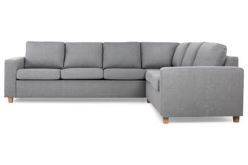 Crazy 5-seters Vendbar L-formet Large Hjørnesofa i Stoff - Grå - Møbler - Sofaer - Hjørnesofaer