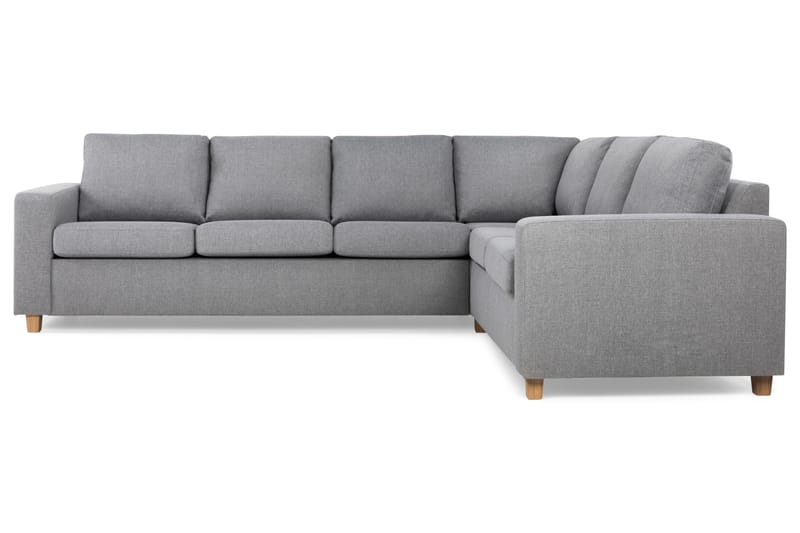 Crazy 5-seters Vendbar L-formet Large Hjørnesofa i Stoff - Grå - Møbler - Sofaer - Hjørnesofaer