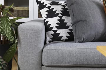 Crazy 5-seters Vendbar L-formet Large Hjørnesofa i Stoff - Grå - Møbler - Sofaer - Hjørnesofaer