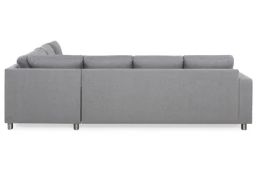 Crazy 5-seters Vendbar L-formet Large Hjørnesofa i Stoff - Grå - Møbler - Sofaer - Hjørnesofaer