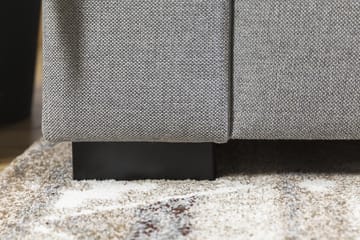 Crazy 5-seters Vendbar L-formet Large Hjørnesofa i Stoff - Grå - Møbler - Sofaer - Hjørnesofaer