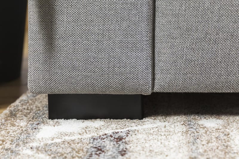 Crazy 5-seters Vendbar L-formet Large Hjørnesofa i Stoff - Grå - Møbler - Sofaer - Hjørnesofaer