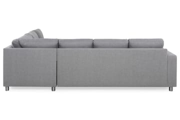Crazy 5-seters Vendbar L-formet Large Hjørnesofa i Stoff - Grå - Møbler - Sofaer - Hjørnesofaer