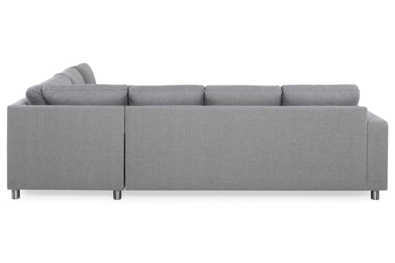 Crazy 5-seters Vendbar L-formet Large Hjørnesofa i Stoff - Grå - Møbler - Sofaer - Hjørnesofaer
