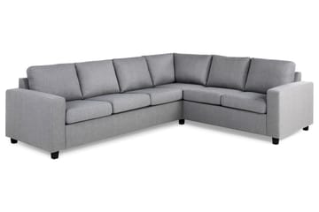 Crazy 5-seters Vendbar L-formet Large Hjørnesofa i Stoff - Grå - Møbler - Sofaer - Hjørnesofaer